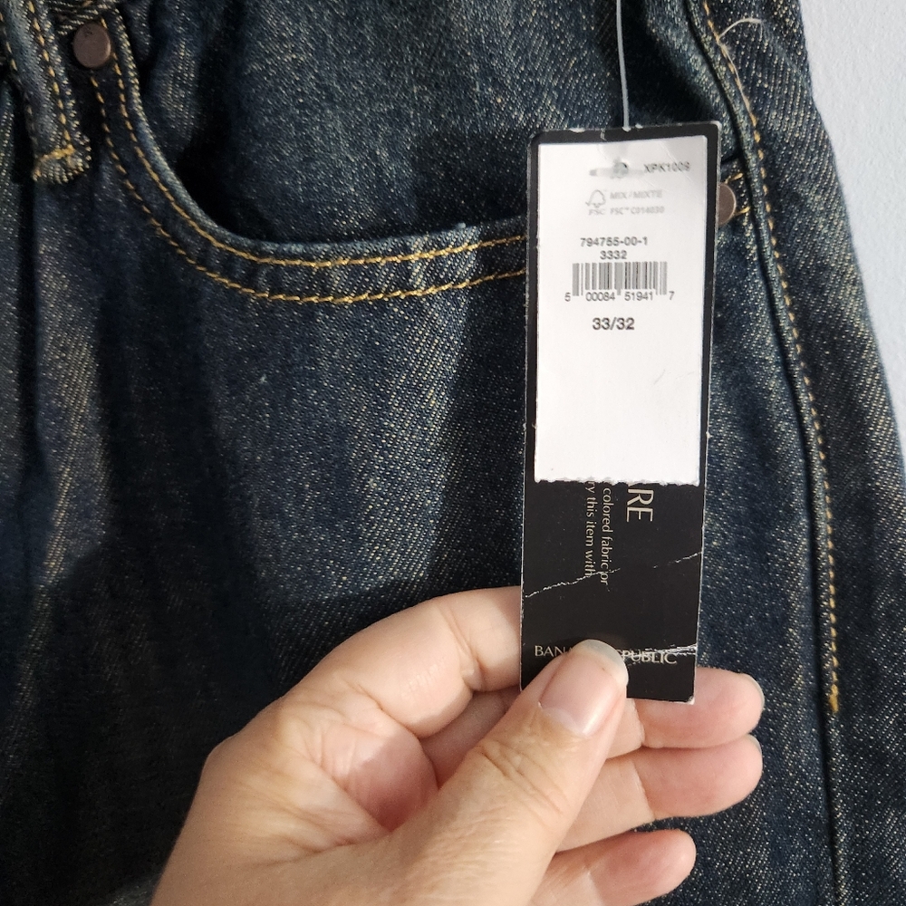 Banana Republic Heritage Jean 34x32 NWT Straight - Picture 5 of 6